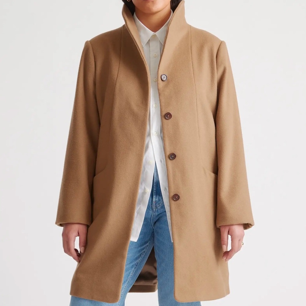 Quince wool camel coat